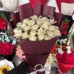 White and Purple Theme Bouquets