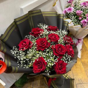 Red Roses Imported Flower